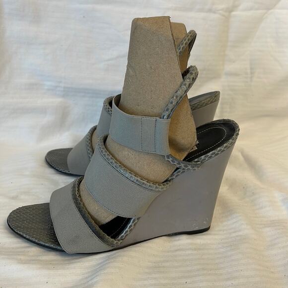 Balenciaga Paris Sandals Wedges Open Toe Shoes Size 38 - Picture 10 of 12